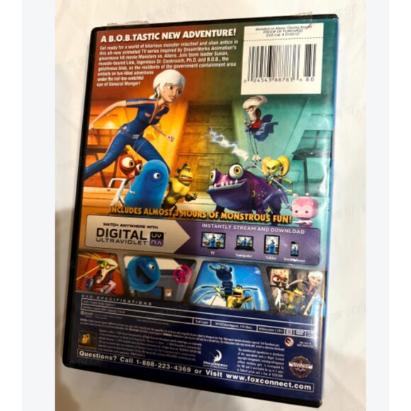 Monsters Vs Aliens: Cloning Around DVD THE ANIMATED CARTOON MOVIE NICKELODEON - Picture 2 of 2
